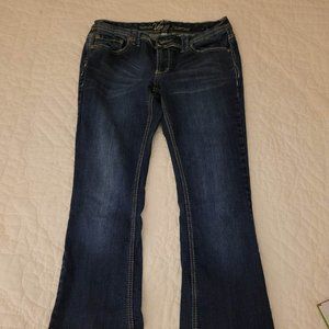 Vanity Sasha Jeans Five Pocket Mid-Rise Flares Sz 30/33